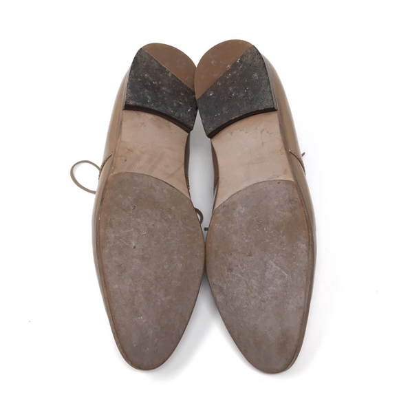 Madewell Tan Lace Up Patent Leather Bobbie Oxfords - Picture 8 of 8